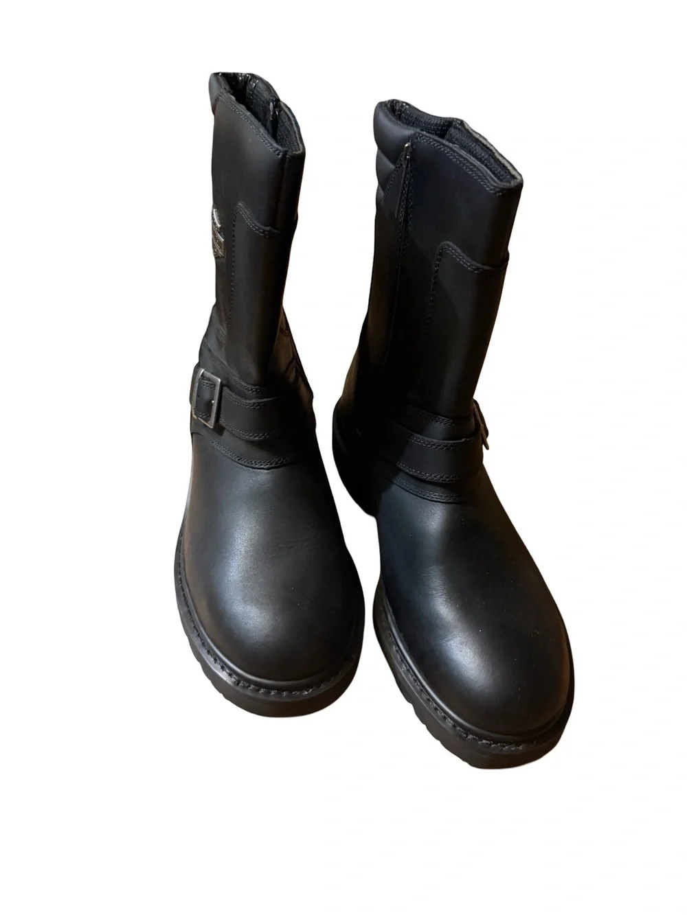 Harley-Davidson Men's Booker Riding Boot Black - D95194, Black 12M LIGHT USE